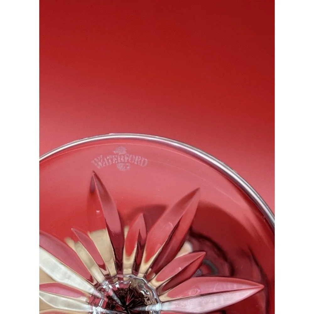 Set Of 2 Waterford Crystal Joy Ruby Red Champagne Flutes 9.25
